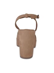 Off The Hook Natural Larson Suede Platform Wedge Sandals - Image 5 of 6