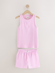 Rosa - eu. Conjunto de pijamas com colete costelado - Imagem 7 de 11