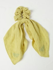 FatFace Beeble Embroidered Tie Scrunchie - Image 3 of 4