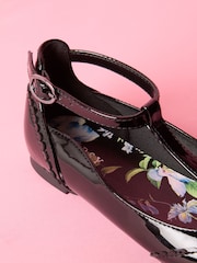 Lipsy Black Slim Sole T Bar Ballerina School Shoes - Image 4 of 5