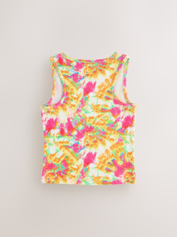Tie Dye Boxy Rib Vest (3-16yrs) - Image 2 of 4