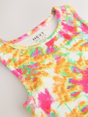 Tie Dye Boxy Rib Vest (3-16yrs) - Image 3 of 4