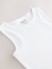 White Boxy Rib Vest (3-16yrs) - Image 4 of 4