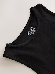 Black Boxy Rib Vest (3-16yrs) - Image 4 of 4