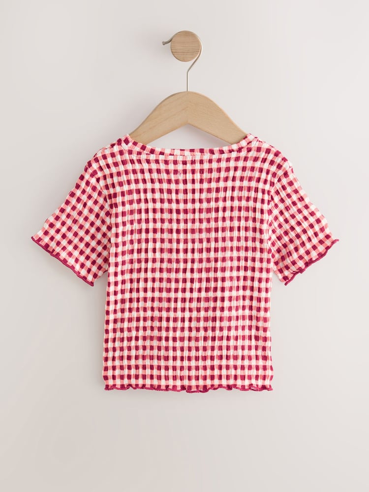 Rouge/Blanc - T-shirt texturé (3-16 ans) - Image 2 of 4