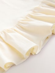 Ecru 100% Cotton Peplum Frill Vest (3-16yrs) - Image 7 of 7