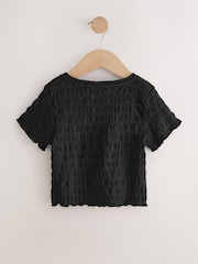 Black Textured T-Shirt (3-16yrs) - Image 4 of 6