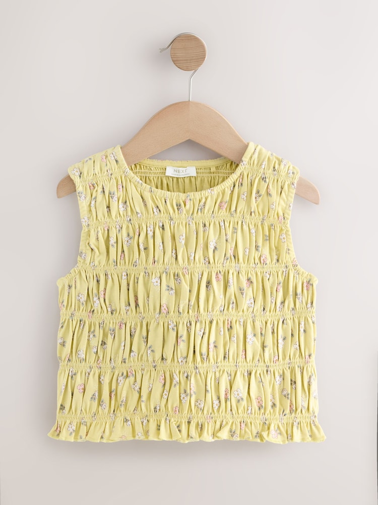 Ditsy Floral Shirred Peplum Vest (3-16yrs) - Image 1 of 4