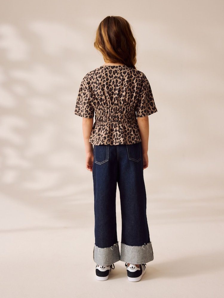 Leopard Shirred Waist T-Shirt (3-16yrs) - Image 2 of 9