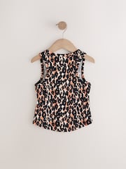 Animalprint, neutral - Geripptes Trägertop (3–16 Jahre) - Image 2 of 4