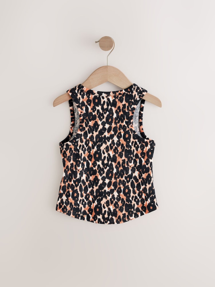 Animalprint, neutral - Geripptes Trägertop (3–16 Jahre) - Bild 2 von 4 Animalprint, neutral - Geripptes Trägertop (3–16 Jahre) - Bild 2 von 4