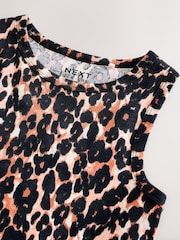 Animalprint, neutral - Geripptes Trägertop (3–16 Jahre) - Image 3 of 4