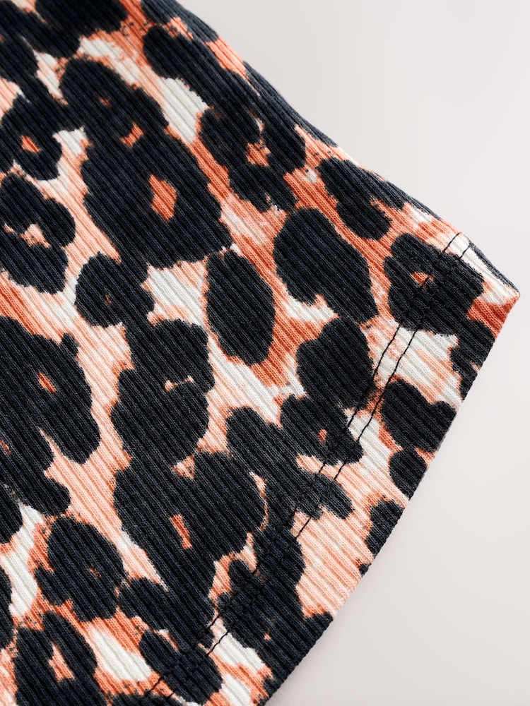 Animalprint, neutral - Geripptes Trägertop (3–16 Jahre) - Image 4 of 4