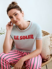 Fluro Pink 100% Cotton Short Sleeve Pyjamas - Image 1 of 6