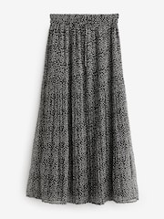 Black & White Printed Midi Skirt - Image 5 of 6