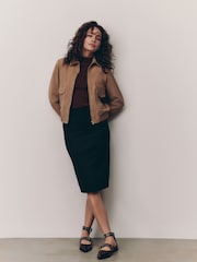 Czarny - Jersey Pencil Skirt - Image 1 of 6