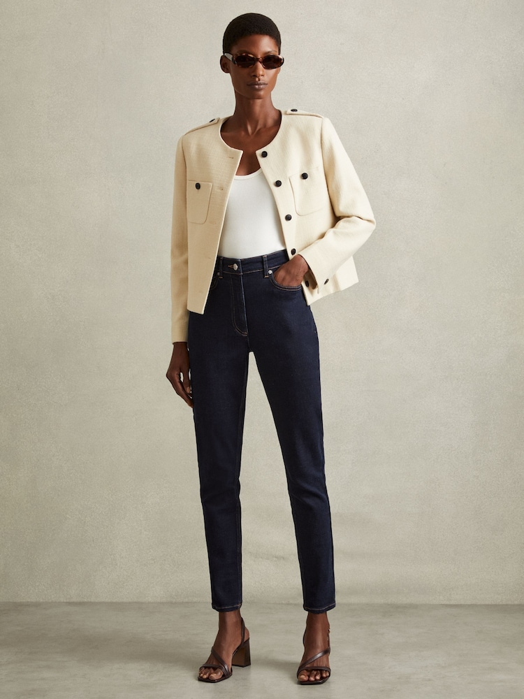 Dunkelblau - Reiss Hattie Skinny Jeans - Bild 1 von 7 Dunkelblau - Reiss Hattie Skinny Jeans - Bild 1 von 7