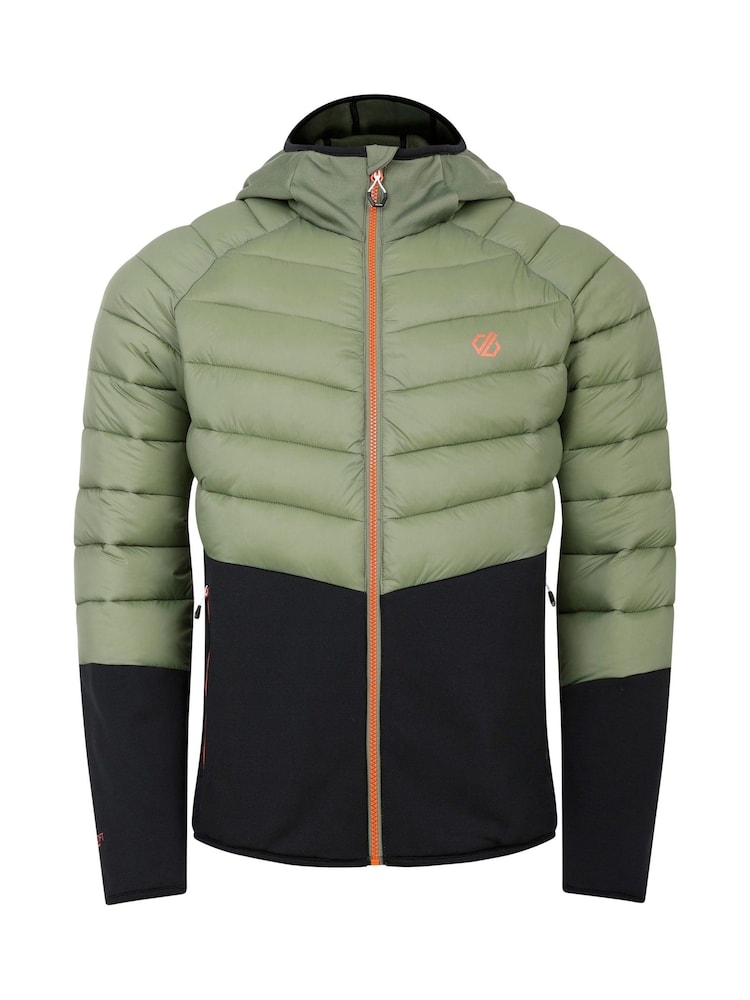 Dare 2b Mens Green Torrek Hybrid Hooded Jacket - Image 1 of 3