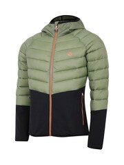 Dare 2b Mens Green Torrek Hybrid Hooded Jacket - Image 2 of 3
