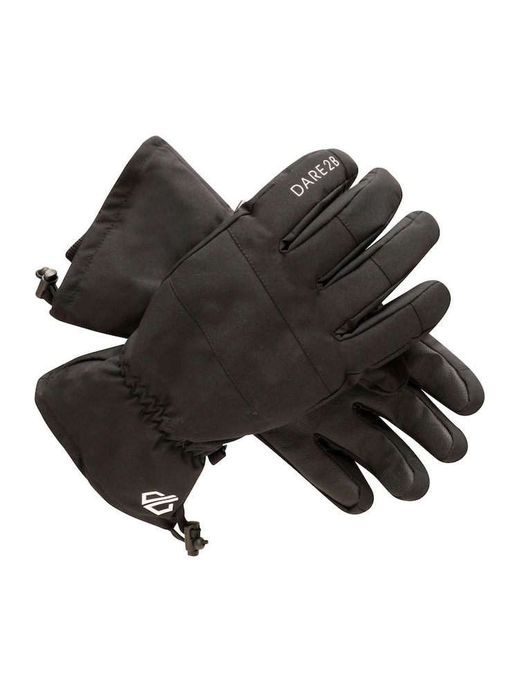 Dare 2b Mens Diversity II Ski Black Gloves - Imagen 2 de 2