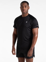 Dare 2b Mens Accelerate Fitness Black T-Shirt - Image 1 of 8