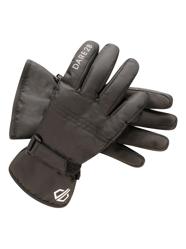 Dare 2b Kids Zippy Ski Black Gloves - Image 2 of 2
