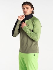 Dare 2b Mens Green Dignify III Half Zip Core Stretch Midlayer Jumper - Image 1 of 3