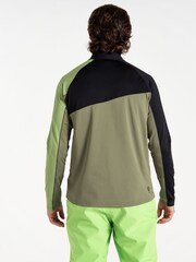 Dare 2b Mens Green Dignify III Half Zip Core Stretch Midlayer Jumper - Image 3 of 3