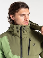 Dare 2b Mens Green Baseplate II Ski Jacket - Image 6 of 9