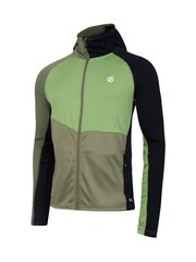 Dare 2b Mens Green Assimilate III Hooded Core Stretch Midlayer Jacket - Image 5 of 6