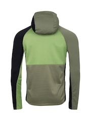 Dare 2b Mens Green Assimilate III Hooded Core Stretch Midlayer Jacket - Image 6 of 6