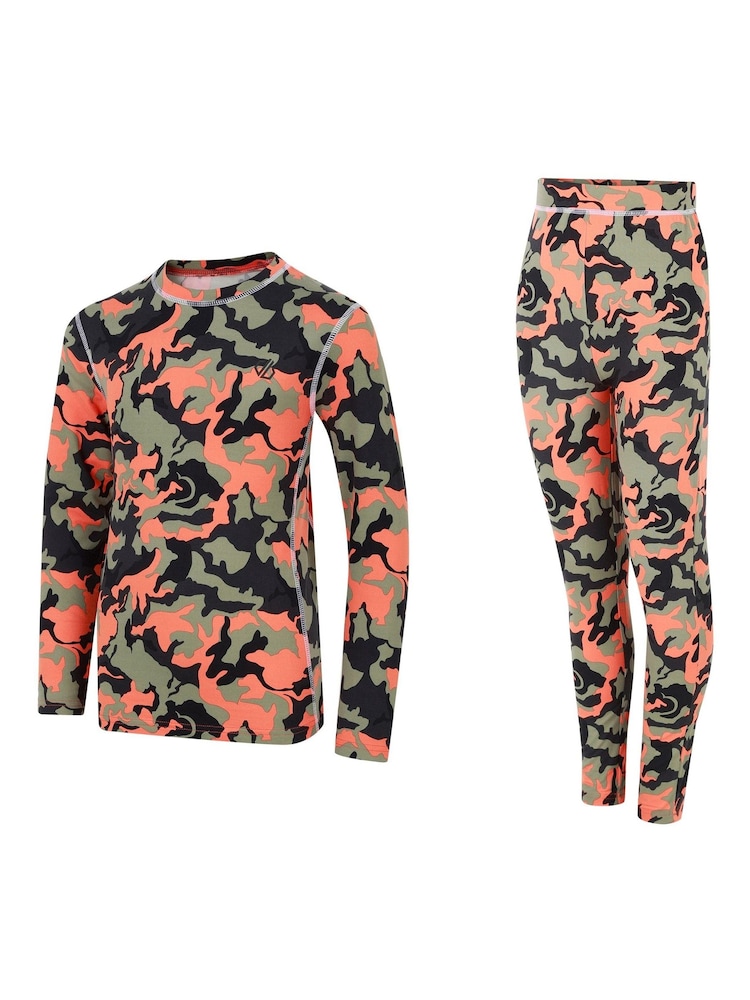 Dare 2b Kids Orange Pow II Base layer Set - Image 1 of 6