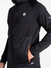 Dare 2b Mens Assimilate III Hooded Core Stretch Midlayer Black Jacket - Image 4 of 7