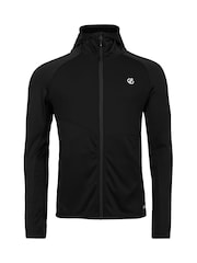 Dare 2b Mens Assimilate III Hooded Core Stretch Midlayer Black Jacket - Image 5 of 7