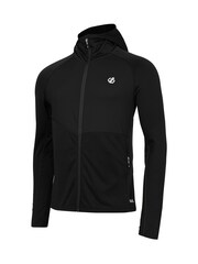 Dare 2b Mens Assimilate III Hooded Core Stretch Midlayer Black Jacket - Image 6 of 7