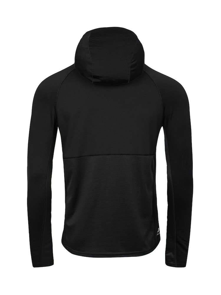Dare 2b Mens Assimilate III Hooded Core Stretch Midlayer Black Jacket - Image 7 of 7