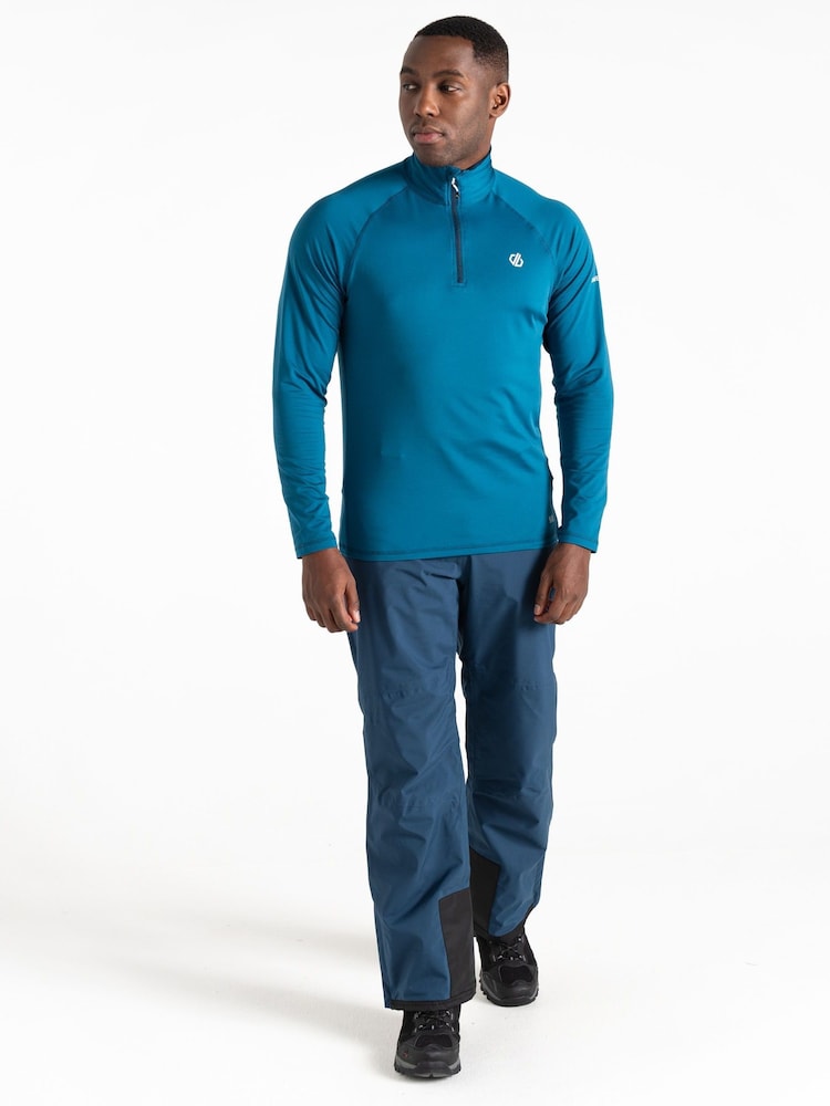Dare 2b Mens Blue Fuse Up II Recycled Lightweight Core Stretch Midlayer Jumper - Image 2 of 6