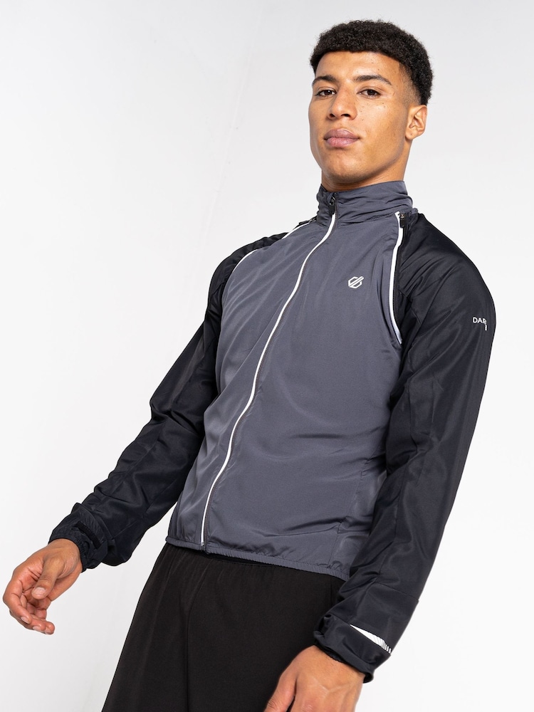 Dare 2b Mens Grey Oxidate Lightweight Windshell Jacket - Image 1 of 5