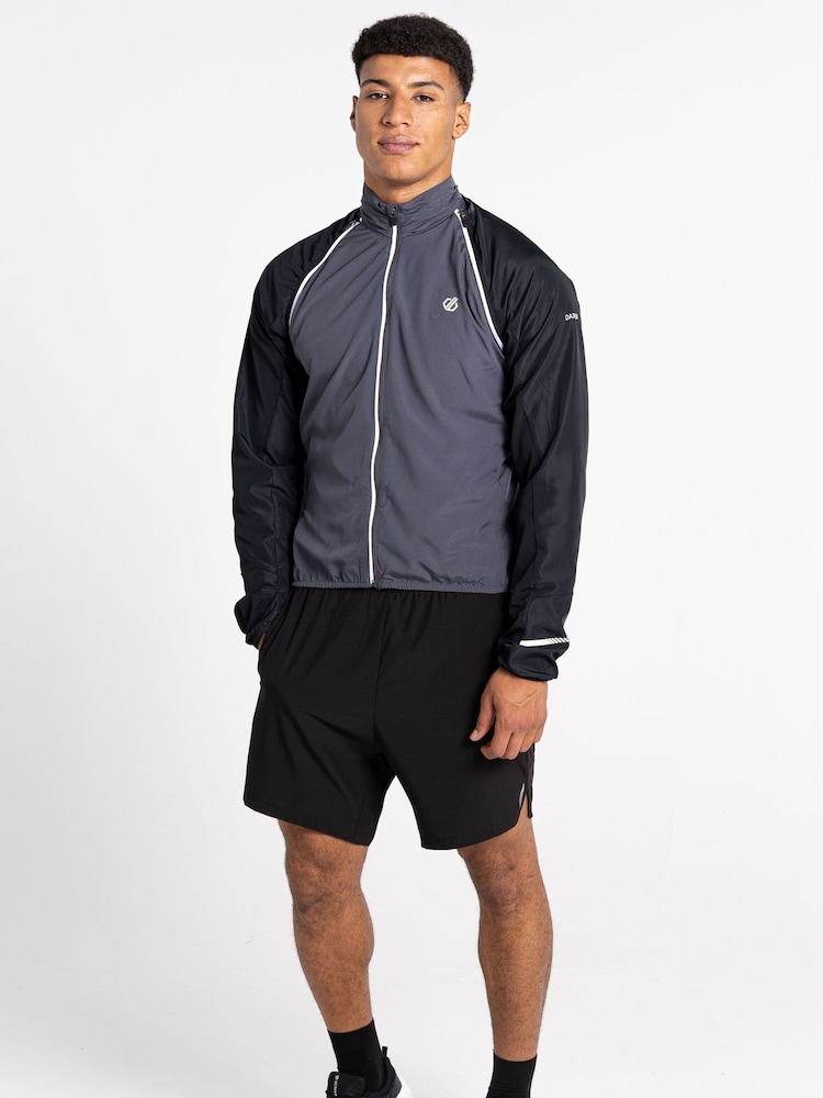 Dare 2b Mens Grey Oxidate Lightweight Windshell Jacket - Image 2 of 5