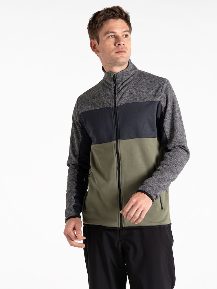 Dare 2b Mens Green Venture Zip Through Fleece - Image 1 of 6