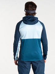 Dare 2b Mens Blue Assimilate III Hooded Core Stretch Midlayer Jacket - Image 3 of 7