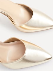 Linzi Gold Mara Court Shoes With Ankle Strap And Block Heel - Image 5 of 5