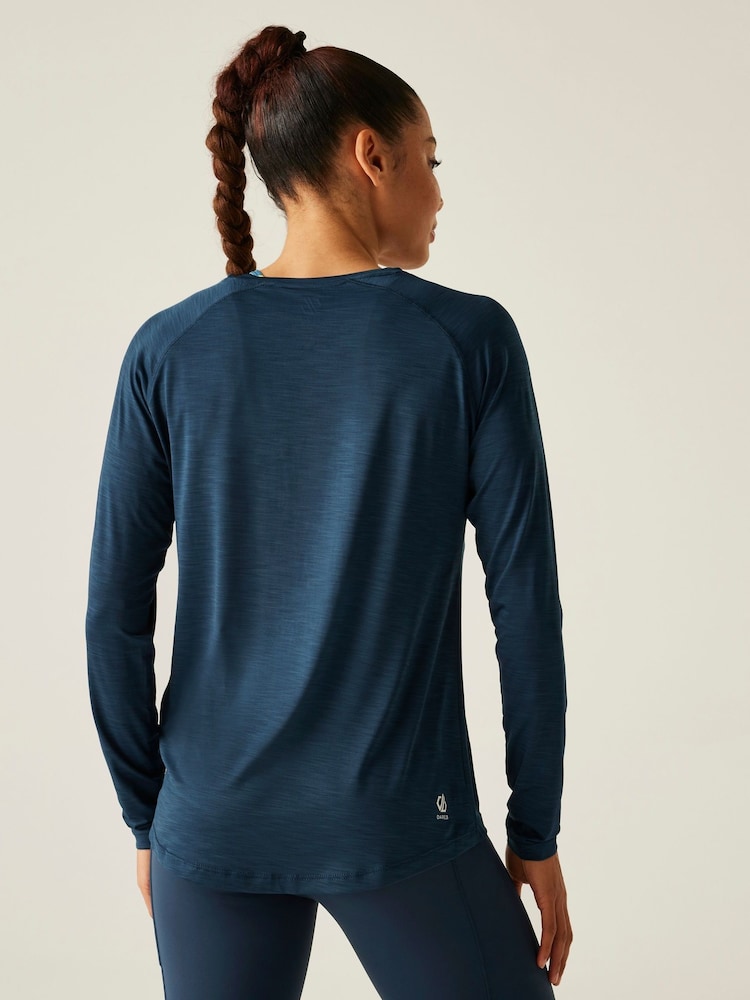 Dare 2b Womens Blue Discern Lightweight T-Shirt - Image 3 of 7