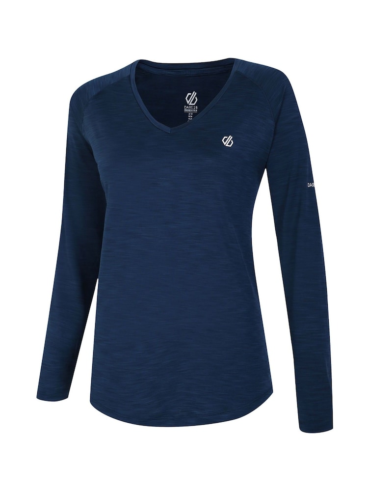 Dare 2b Womens Blue Discern Lightweight T-Shirt - Image 6 of 7