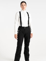 Black - Dare 2b Womens Diminish Waterproof Insulated Ski Trousers - Image 1 of 6