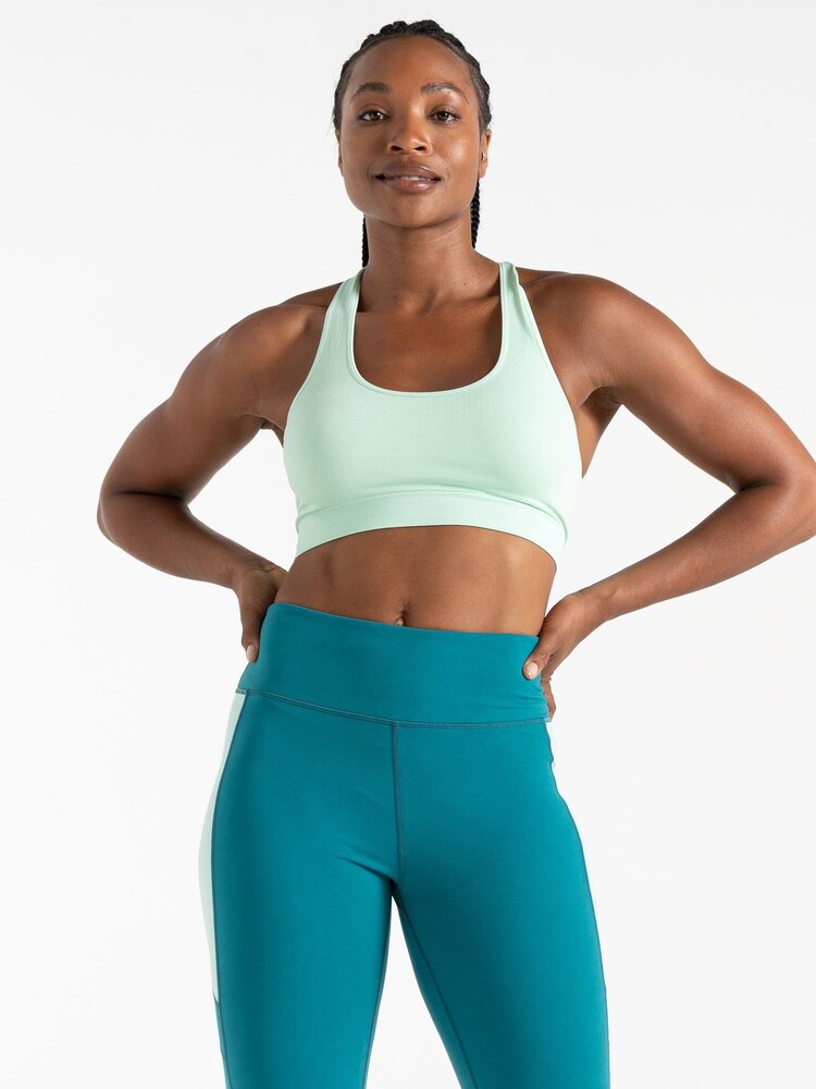 Dare 2b Womens Green Don't Sweat It II Sports Bra - Image 1 of 7