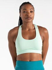 Dare 2b Womens Green Don't Sweat It II Sports Bra - Image 4 of 7