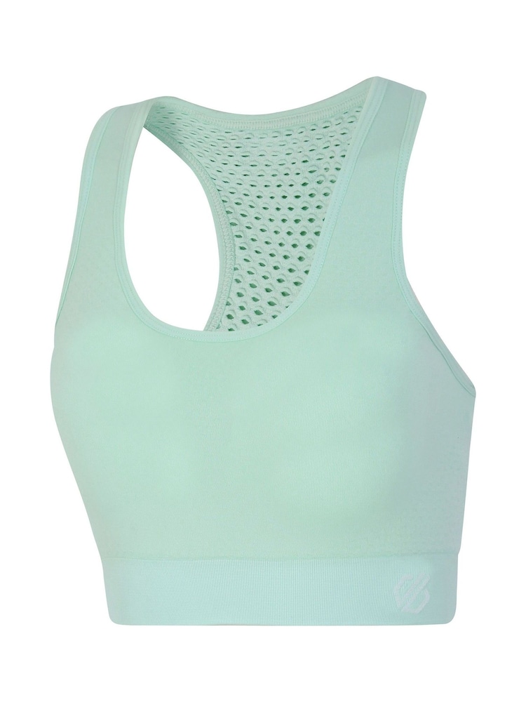 Dare 2b Womens Green Don't Sweat It II Sports Bra - Image 6 of 7