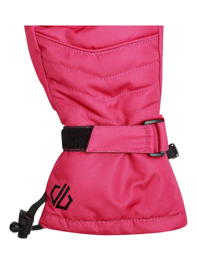Dare 2b Womens Pink Acute Waterproof Ski Gloves - Image 4 of 4