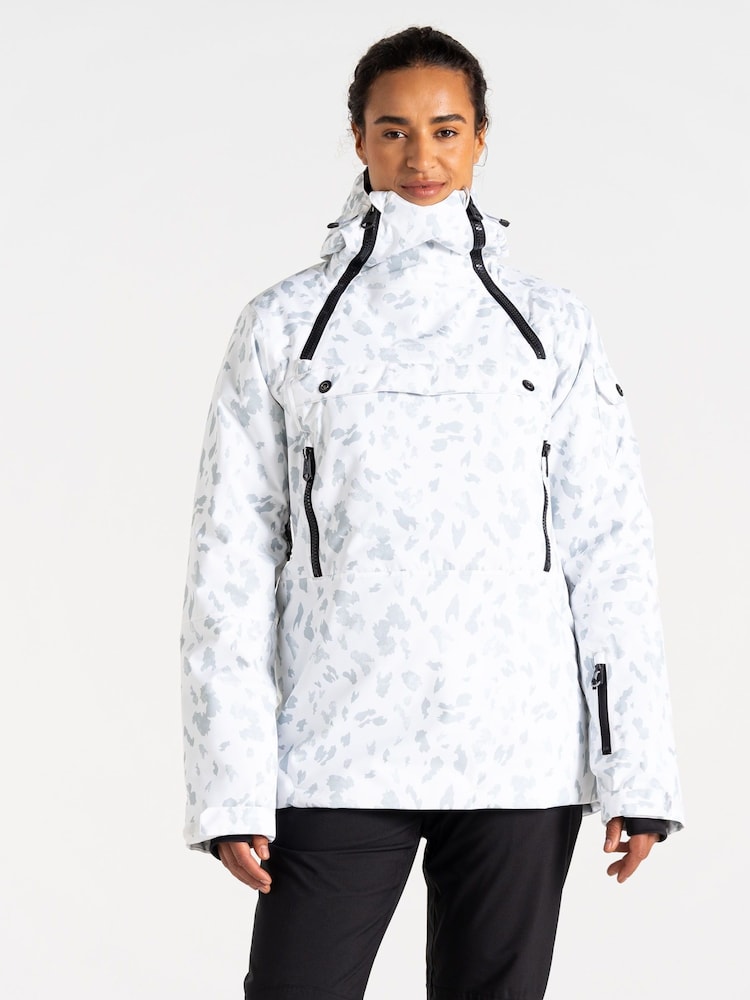 Dare 2b Womens Slide Out Overhead White Ski Jacket - Image 1 of 9 Dare 2b Womens Slide Out Overhead White Ski Jacket - Image 1 of 9